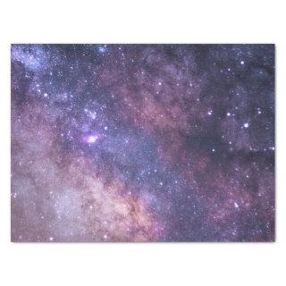 Purple Blue Sky Galaxy Starry Night Stars Modern Tissue Paper