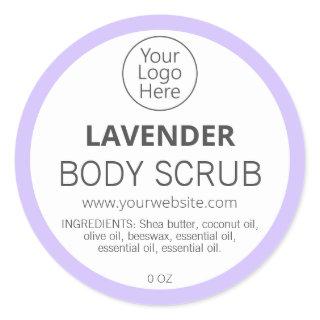 Purple Border Lavender Logo Labels