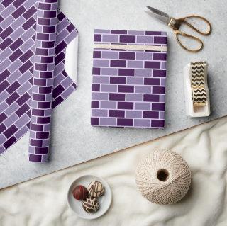 Purple Brick Wall Seamless Pattern