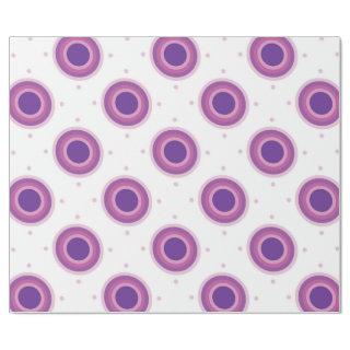 Purple Bullseye Target Polka Dot Round Circles