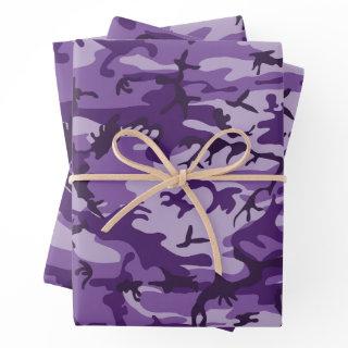 Purple Camouflage, Military, Army  Sheets