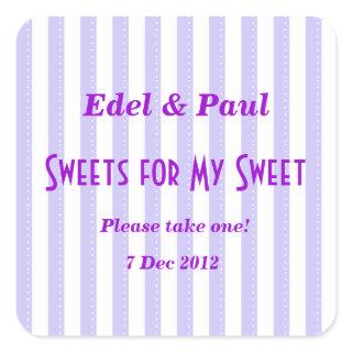 Purple Candy-stripe Sweets for my Sweet Sticker