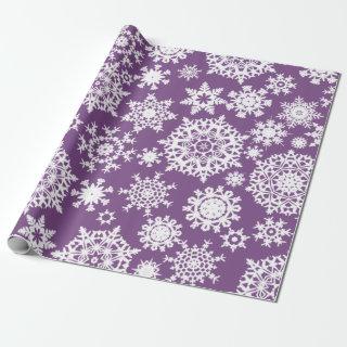 Purple Christmas Snowflake Pattern