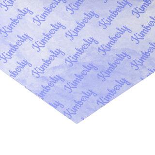 Purple Custom Name Personalized Tissue Paper