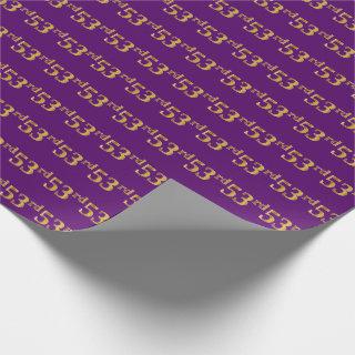 Purple, Faux Gold 53rd (Fifty-Third) Event