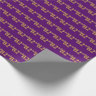 Purple, Faux Gold 82nd (Eighty-Second) Event
