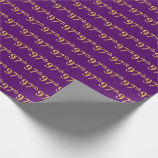 Purple, Faux Gold 97th (Ninety-Seventh) Event