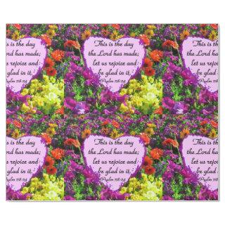 PURPLE FLORAL PSALM 118:24 PHOTO DESIGN