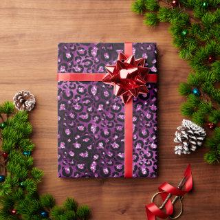 Purple Glitz Leopard Print