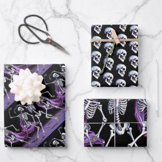 Purple Gothic Skeletons & Skulls  Sheets