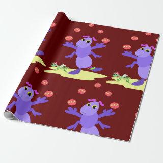 Purple Grasshopper Juggling Fun Creature
