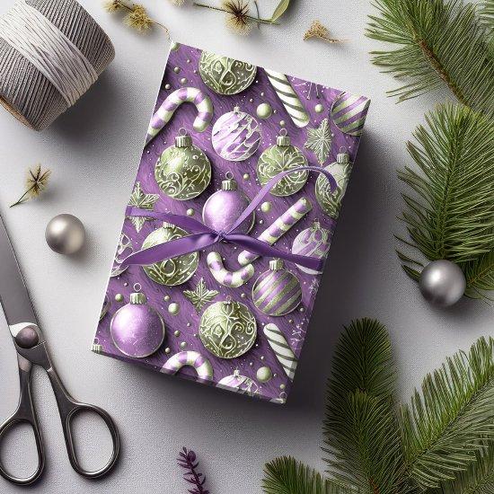 Purple Green Christmas Pattern#12 ID1009