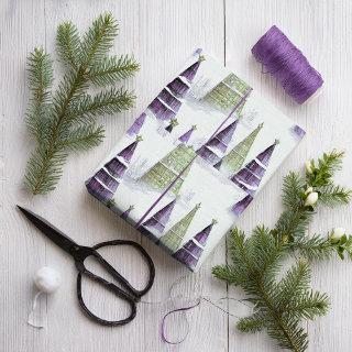 Purple Green Christmas Pattern#8 ID1009