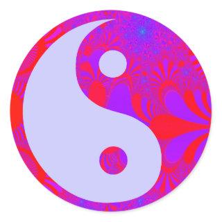 Purple Haze Yin and Yang Sticker