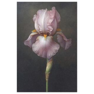 Purple Iris Botanical Painting Decoupage Tissue Paper
