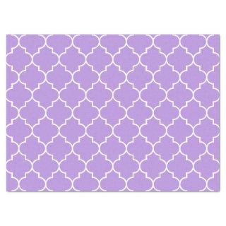 Purple Latticework, Quatrefoil, Moroccan Trellis Tissue Paper