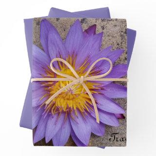 purple lotus floral travel  sheets