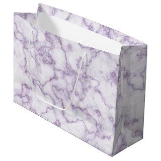 Purple Marble Pattern Large Gift Bag