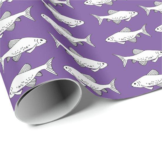Purple Minnow Pattern Fish