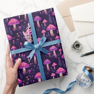 Purple mushroom pattern