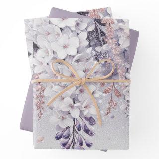 Purple Mystical Wisteria Drift  Sheets
