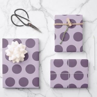 Purple Neutral Polka Dots Alternate Pattern   Sheets