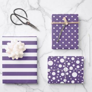 Purple Patterns  Sheet Set