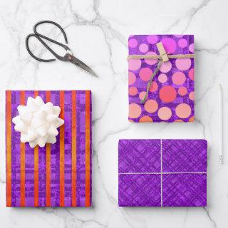 Purple, Pink, Orange, Stripes, Plaid, Polka Dots  Sheets