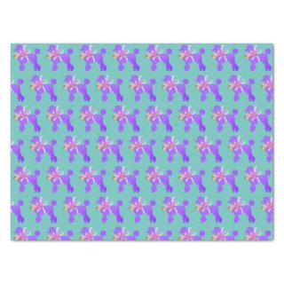 Purple Poodle Matching  Tissue Paper