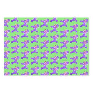 Purple Poodle Matching   Sheets