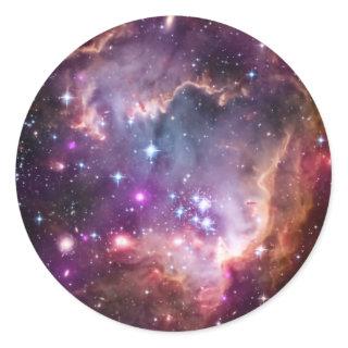 Purple Small Magellanic Cloud Classic Round Sticker
