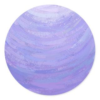 Purple Sun Classic Round Sticker