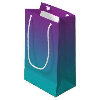 Purple & Teal Ombre Small Gift Bag