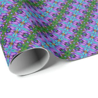 Purple Turquoise Green Abstract Design