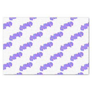 Purple violet watercolor orchid painting  tissue paper
