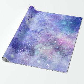 Purple Watercolor Starry Sky Space Lover Galaxy