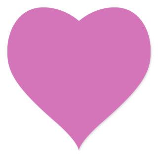 	Purplish pink(solid color) Heart Sticker