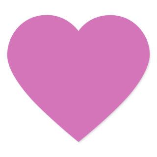 	Purplish pink(solid color) Heart Sticker