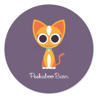 Purrl the Cat Classic Round Sticker