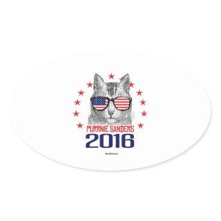 Purrnie Sanders 2016 Oval Sticker