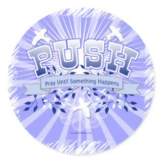 PUSH CLASSIC ROUND STICKER