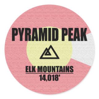 Pyramid Peak Classic Round Sticker