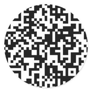 QR code design Classic Round Sticker