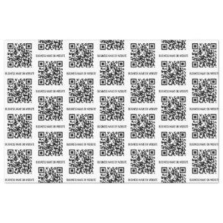 QR Code Modern Minimalist Business  Tissue Paper