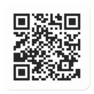 Qr Code RickRoll Gif Square Sticker