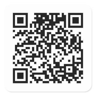 QR Code Square Sticker