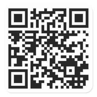 QR Code Square Sticker
