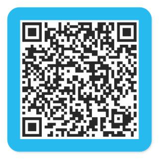 QR Code  Square Sticker