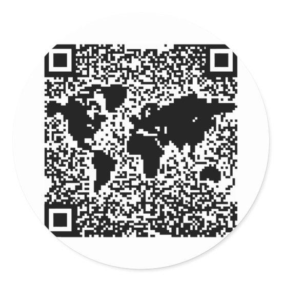QR Code - The World Classic Round Sticker