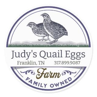 Quail eggs cartoon illustration Label Sticker